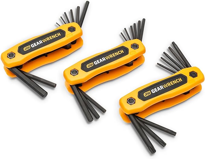 GEARWRENCH 25 Piece SAE/Metric/Torx® Folding Hex Key Set - 83512