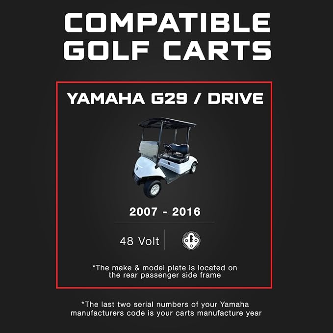 FORM 48 Volt Golf Cart Battery Charger for Yamaha G29 Drive & Drive 2 Golf Carts - 48V 15AMP Lead Acid Battery Charger