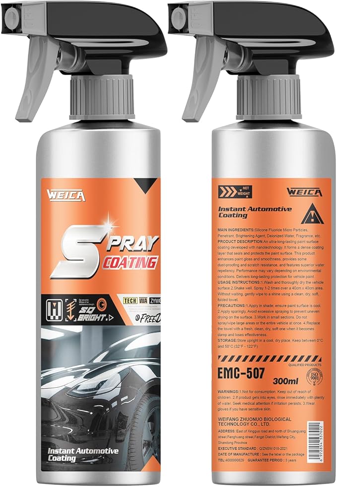 Instant Automotive Coating - All-Exterior Protection for Paint, Trim & Wheels | Hydrophobic & UV Resistant