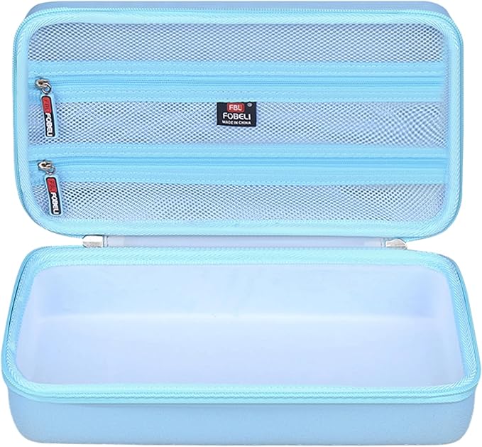 FBLFOBELI Hard Carrying Case for Halo Bolt Ultimate 2.0 & 3.0/for Halo Bolt Air + 55500 1750/for Halo Bolt Air 58830 Portable Vehicle Jump Starter with Air Compressor (Case Only) (Blue)