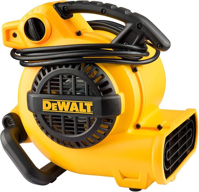 DEWALT Portable Air Mover 600 Cfm + Lasko Pivoting Utility Blower Fan 375 Cfm