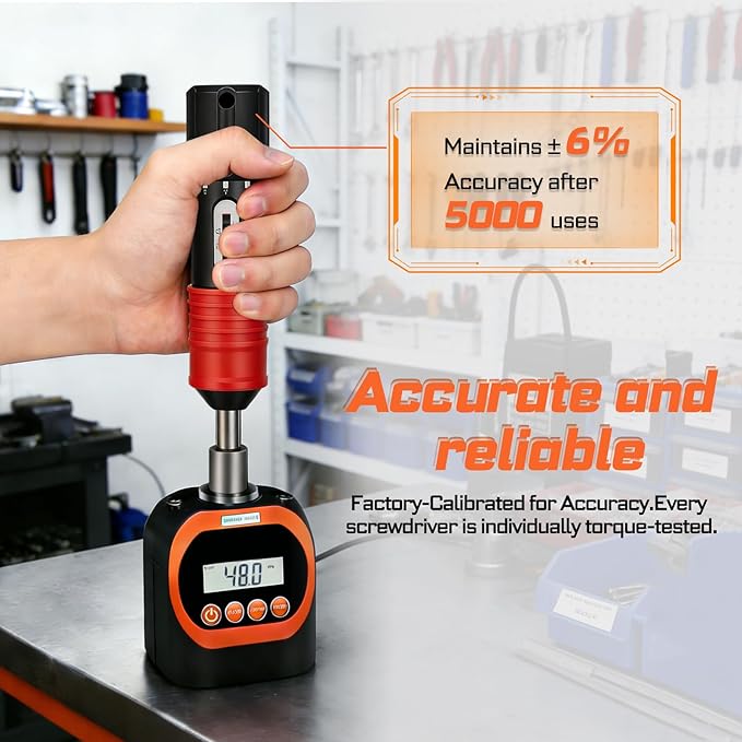 71Pieces Click Torque Screwdriver Set 10-50 lbf.in SAE Hand Torque Screw Driver Tools Kit with 1/4 Inch Universal Socket, Screwdriver Bits, Ratchet Wrench for Tools, Bike Repairing, Mounting