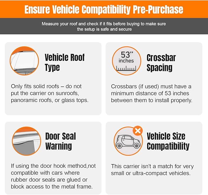Sailnovo Rooftop Cargo Carrier Car Roof Bag 21 Cubic,Waterproof Cargo Roof Bag for Most Vehicles with/Without Roof Rack with Strap, Anti-Slip Mat,6 Door Hooks(Classic Gray-Black)