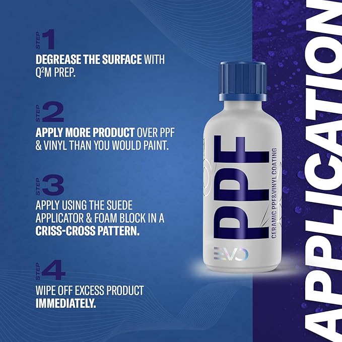 GYEON PPF EVO Flexible Ceramic Coating for Paint Protection Film Vinyl Wrap Hydrophobic Self‑Cleaning Protection Enhances Color Gloss Durable Single‑Layer Application Without Affecting Self‑Healing