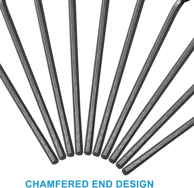 Piutouyar 1.5mm Hex Key Wrench, 60Pcs L Shaped Allen Key Set, Small Hex Wrench for Bike & Furniture Repair (Black)