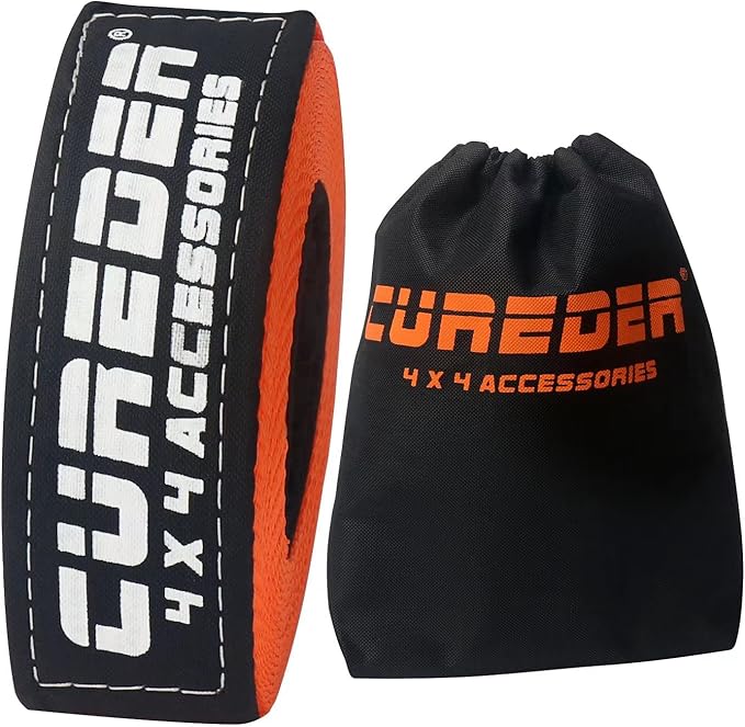 Tow Strap - 3'' x 30ft Recovery Strap,Lab Tested 35,121 lb Break Strength Snatch Strap, Suitable for Emergency Off-Road Vehicles and Trucks, Get Your Vehicle Out of Any Situation