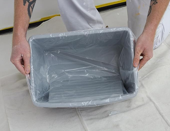 ROLLINGDOG 5PC 12" Paint Bucket Liners - Disposable, Easy Cleanup, Quick Color Change, Fits ROLLINGDOG Bucket #20144