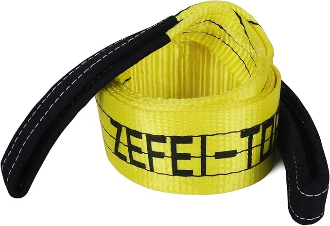 Tree Saver Strap(3" x 8') - 30,000 lbs Break Strength Recovery Rope, Heavy Duty Tow Straps with Reinforced Loops for Emergency Towing Vehicles,Jet Ski,4x4 Off Road