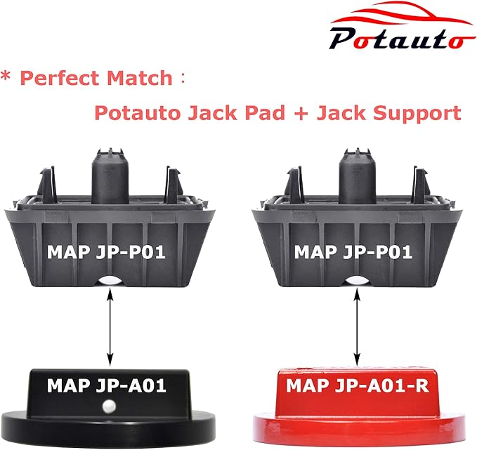 Potauto Upgraded 51717065919 Car Jack Lift Pad Puck Support Compatible with BMW 525i 528i 530i 535i 545i 550i M5 E60 E61 5 Series
