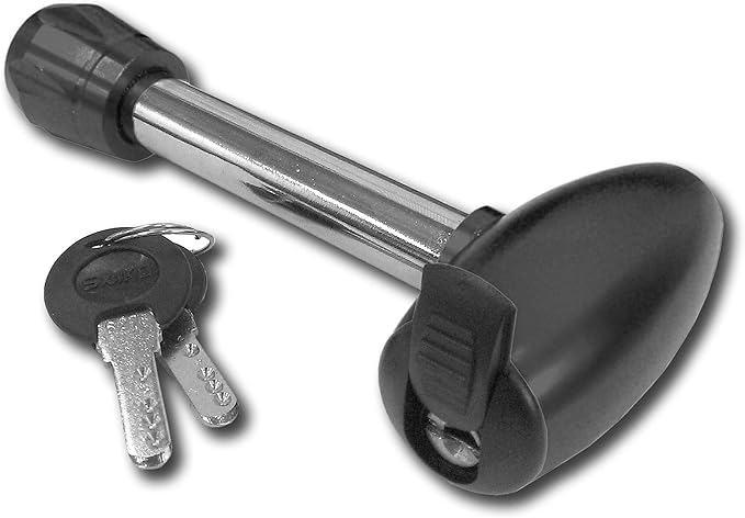 MaxxHaul 70367: 5/8" Forged Steel Rotating Hitch Lock with Anodized Aluminum Locking Head