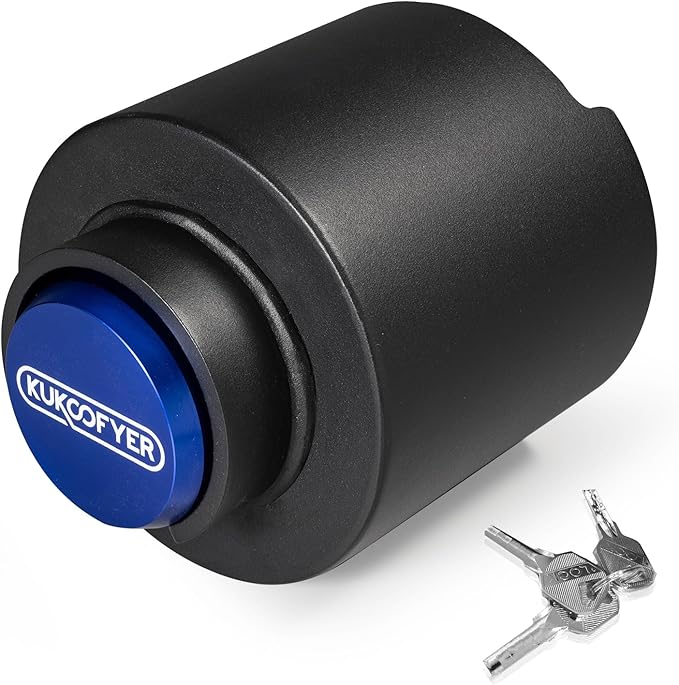 2026 Upgraded Trailer Lock Fits 2-5/16 Inch Coupler, Heavy Duty Trailer Hitch Locks, Anti-Theft Trailer Coupler Lock for RV | Cargo | Camper | Dump Trailer (Blue)