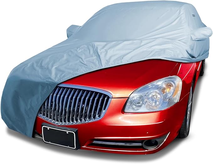 iCarCover Premium Car Cover for 2005-2011 Buick Lucerne Heavy Duty Waterproof All-Weather Automobiles Custom Fit Indoor Outdoor UV Snow Protection Covers with Straps and Bag