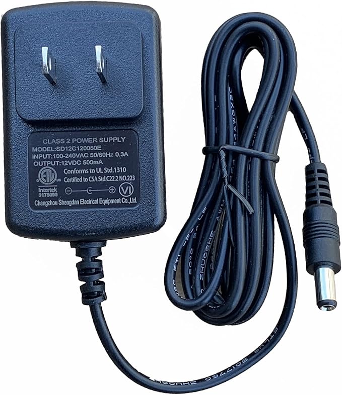 12Volt Charger for Kids Ride On Car, 12VDC 500mA Battery Charger for Wrangler SUV Kid Trax Dynacraft Electric Ride-Ons Accessories