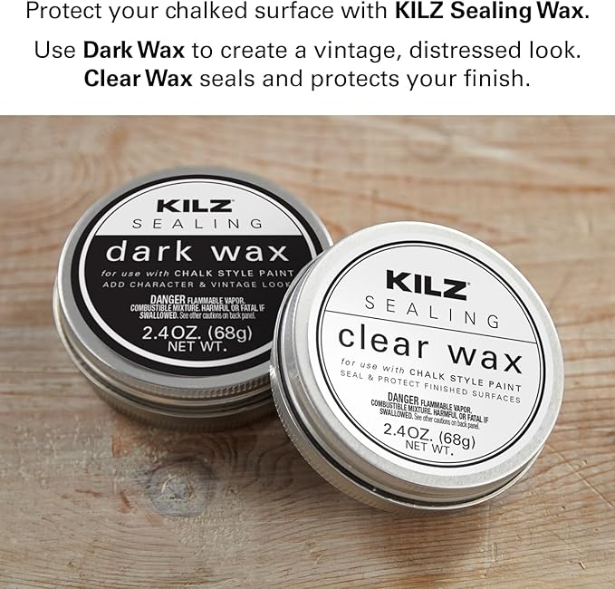 KILZ Protective Sealing Wax, Interior, Dark, 2.4 Ounces