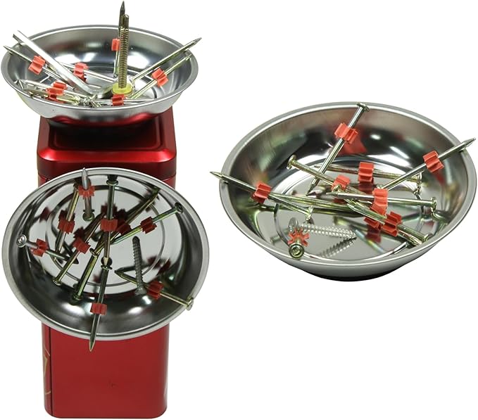 Telescoping Magnetic Pickup Tool Set Magnet on a Stick Pull Force Magnetic Storage Tray bowl Ideal Magnet Pickup Tool .Magnetic for Collect metal small items to prevent scattering