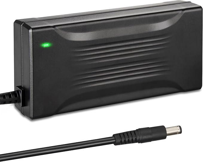 54.6V 3A Charger for 48V 13S Lithium Li-ion Battery Pack, 48 Volt Universal Battery Charger with 3 pin XLR Connector, 5.5 * 2.5mm, 5.5 * 2.1mm Male Plug, 8mm 3 Prong Female Plug
