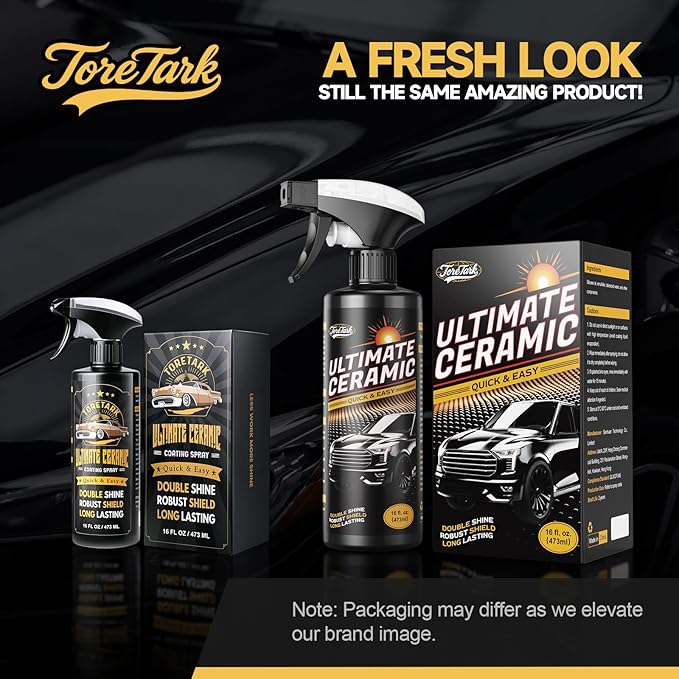 Real Ceramic Coating for Cars Polish (64 Fl Oz), Unmatched Shine Car Wax Coating Spray, No Pungent Smell, Quick Detailer Spray Wax, Lasts 50+ Washes Car Paint Sealant