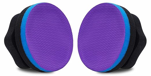 Synthetic Clay, 2-Pack Hand Clay Bar Pad for Car Auto Detailing, Cleansing, Paint Surface Prep Tool for Waxing & Polishing (Blue Purple)