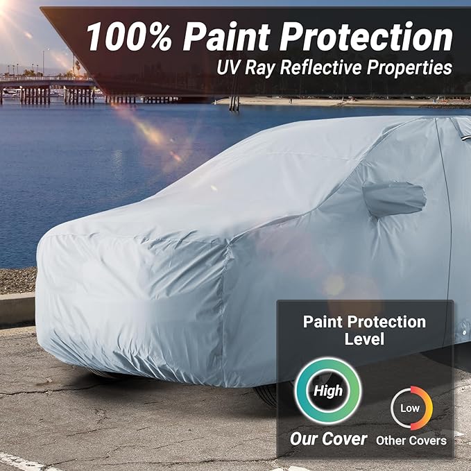 iCarCover Fits 2008-2026 Buick Enclave SUV Cover Automobiles Form-Fit Padded Full Exterior Waterproof Automobiles Protection Covers
