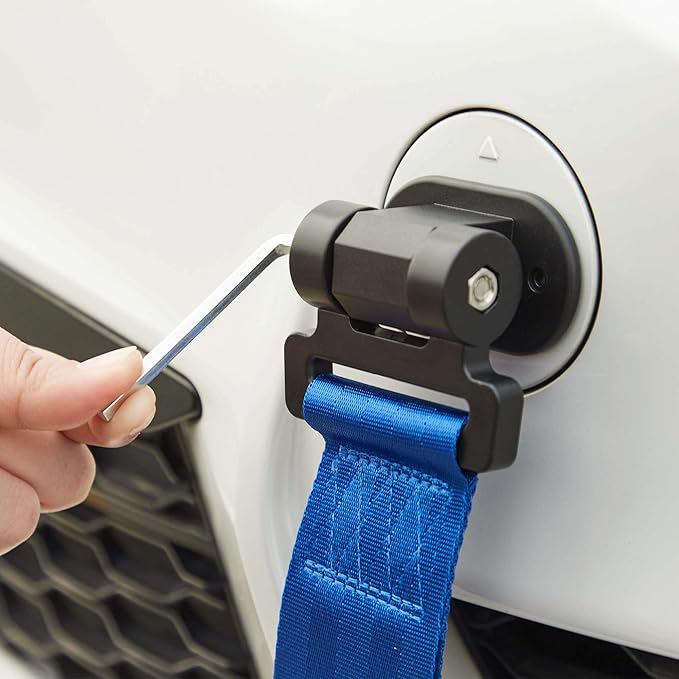 TOMALL Universal Car Decorative Trailer Tow Strap Blue Car Tow Belt for Car Bumper (ONLY Decoration)