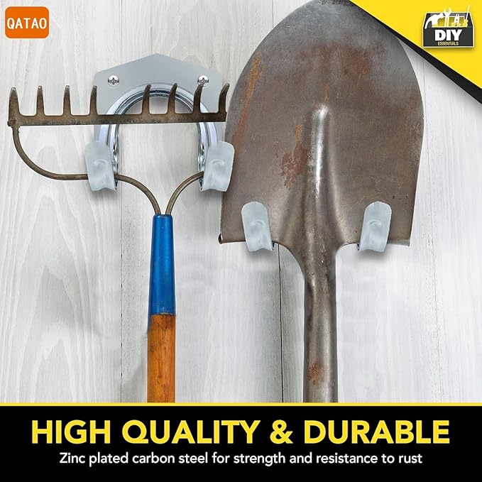 15Piece Wall-Mounted Hook Set for Garage Tool Storage and Organization, Suitable for Tools, Ropes, and Garden Equipment