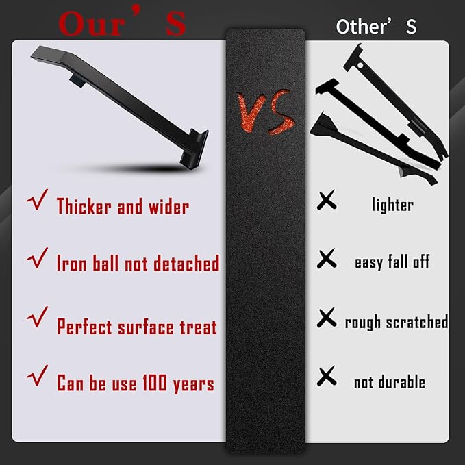 NAACOO Heavy Duty Pull Bar and Pry Bar, Flooring Tools, Weight 3.7lb/Solid Square Steel Block & Steel Angle Hammering Durable, Fully Felted Bottom - Professional Pull Bar Flooring Tool.