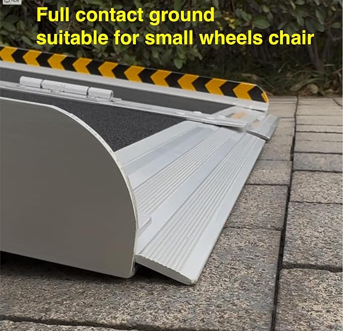 Ruedamann 2FT 30.3" Wheelchair Ramp, Portable Wheelchair Ramp for Home Entrance, 30-1/4" Wider Design, Non-Slip Aluminum Folding Ramps for Wheelchairs, Strollers, Scooters, Stairs, Curbs, Doorways
