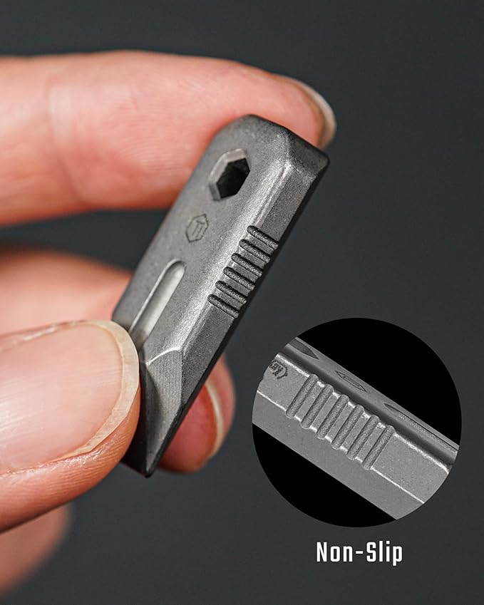 Keyunity KR02 Mini Pry Bar, Pry Bar Tool, Edc Multi Tool With Screw Driver, Box Opener And Minimalist Tool Features