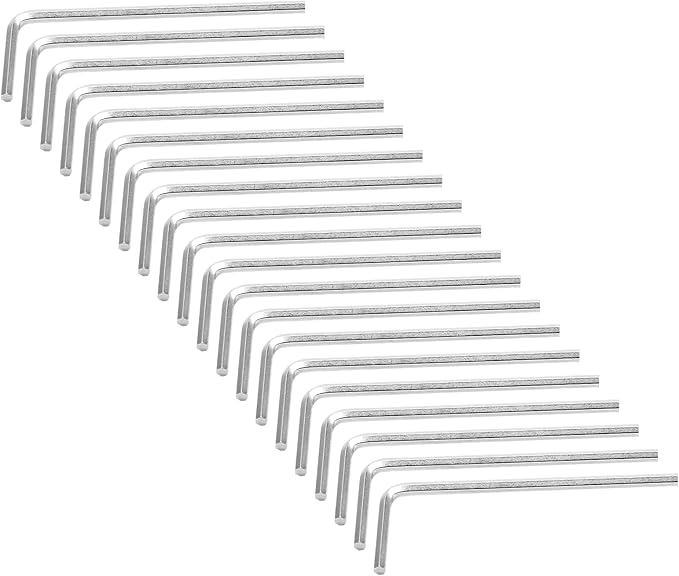 Piutouyar 2.5mm Hex Key Wrench, Allen key Wrench,20Pcs L Shaped Wrench, Hex Key Hexagon Head Replacement, Small Hex Wrench for Repairing Bike, Furniture