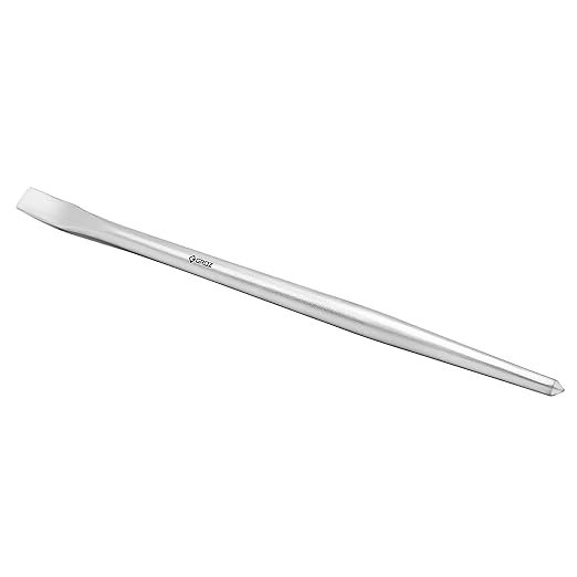 Groz 16-inch Aligning Pry Bar | Round Section | Zinc Plated | #33169