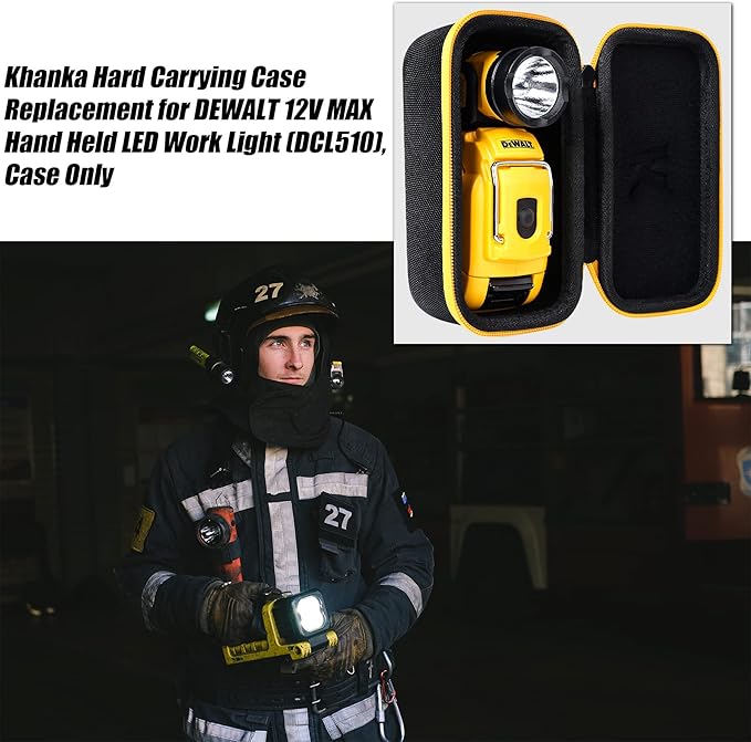 khanka Hard Case Replacement for DEWALT 12V MAX LED Work Light, Hand Held (DCL510)