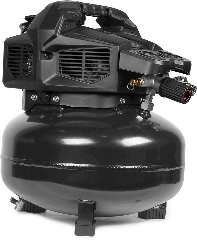 WEN Air Compressor, 6-Gallon, Oil-Free, Pancake Style (AP6092)