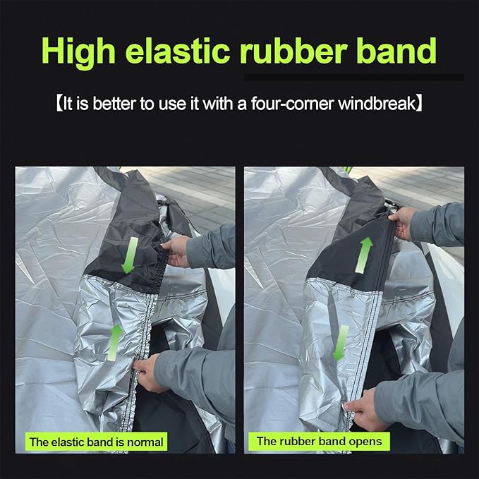 Car Cover Waterproof All Weather for Large SUV,100% Outdoor Rain UV Dust Protection. For Nissan Pathfinder, Ford Explorer/Flex，Cadillac XT6，Infiniti QX60/QX70，Kia Borrego/EV9 (SUV Length 196-208 inch)
