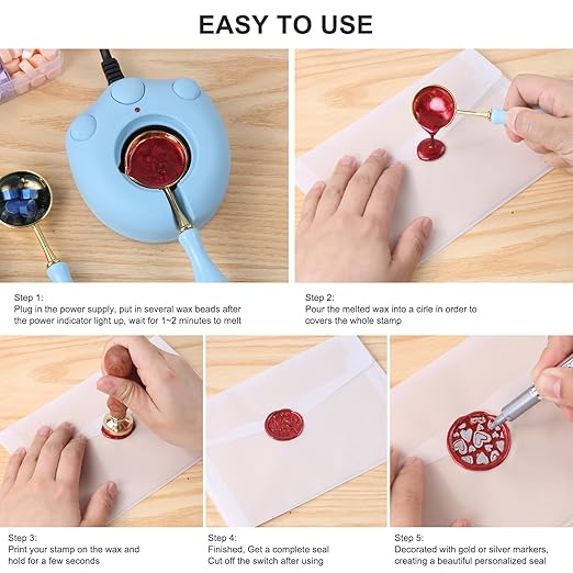 Metallic Assorted Color Wax Seal Beads - 600 Pcs, 24 Galaxy Colors for Wax Seals, Envelope, Wedding Invitation & Wine Bottle