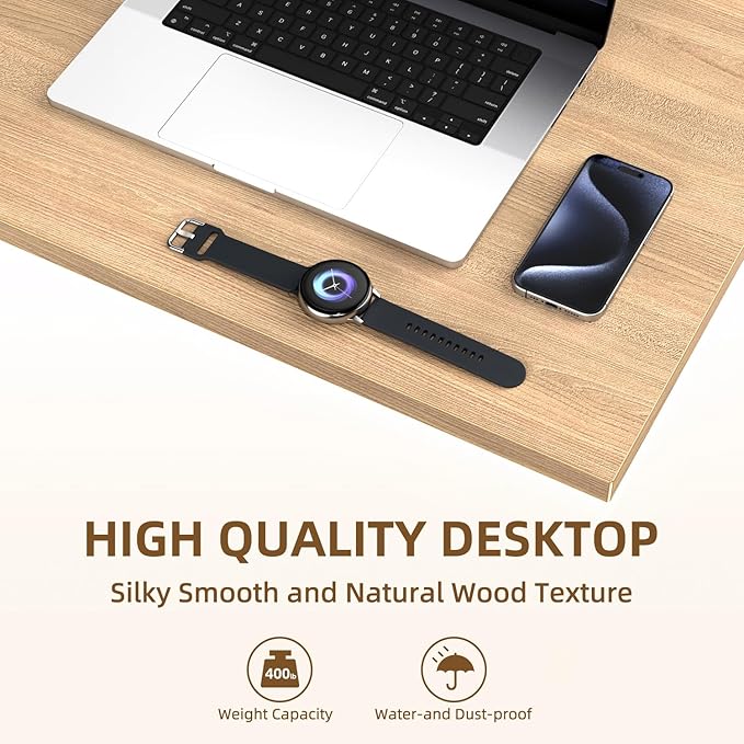 Universal Solid One-Piece Wood Table Top, 43"x24"x1" Workbench Top - Rectangular Particle Board for Standing Desk, Home Office Desk Countertop DlY, Washer Dryer, Coffee, Bar Tabletop