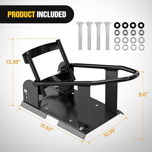 Nilight Motorcycle Wheel Chock 1800 lbs Capacity Wheel Cradle Holder Heavy-Duty Standard Steel Motorcycle Front Wheel Stand with 3 Adjustable Holes for 15"-21" Off-Road Motorcycles Black