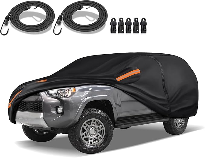 Special 16 Layers Full Car Cover Fit for 2003-2024 Toy-OTA 4runner, Ultra Heavy 600D Oxford Cloth, Can Withstand Summer Sun Exposure and Winter Snow, Rain, Dust, and UV Protection All Weather