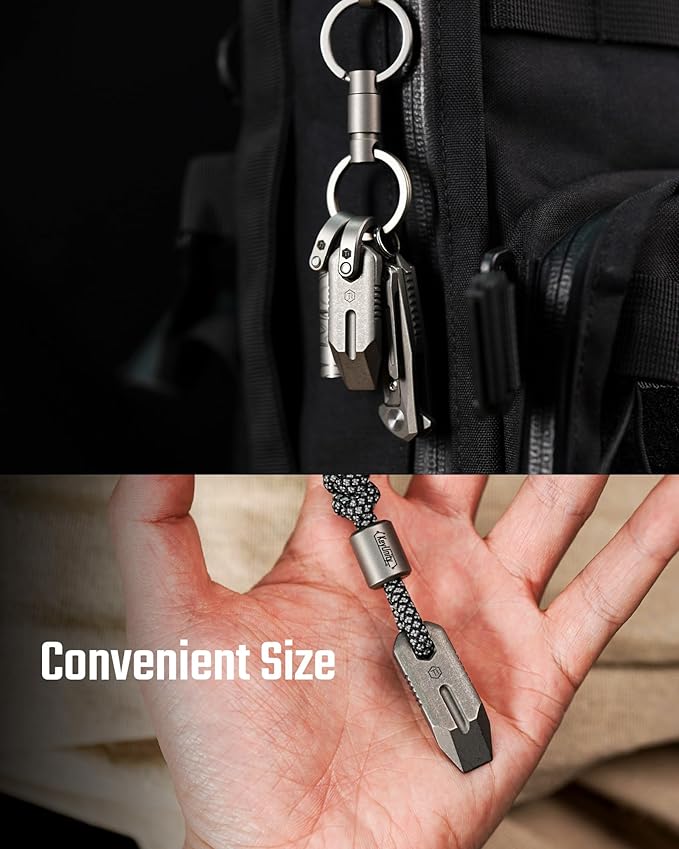 Keyunity KR02 Mini Pry Bar, Pry Bar Tool, Edc Multi Tool With Screw Driver, Box Opener And Minimalist Tool Features