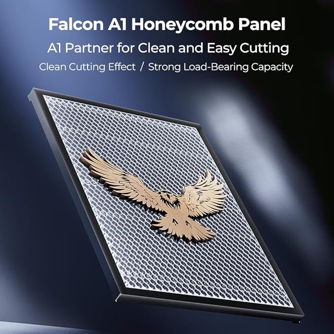 Creality Honeycomb Laser Bed 460x346mm – Workbench for Falcon A1/A1 Pro & Similar Laser Engravers – Protects Tabletops from Fire & Yellowing