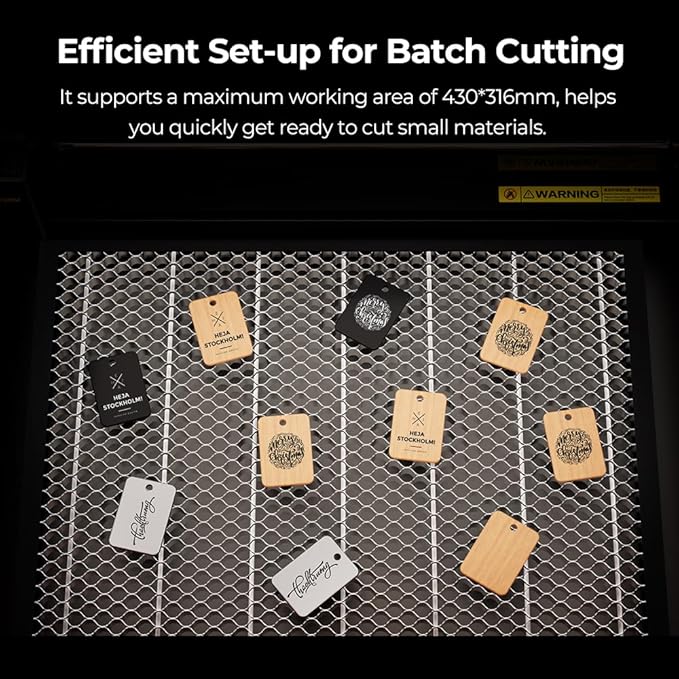 Creality Honeycomb Laser Bed 460x346mm – Workbench for Falcon A1/A1 Pro & Similar Laser Engravers – Protects Tabletops from Fire & Yellowing