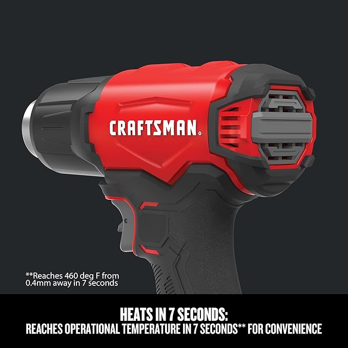 CRAFTSMAN V20 Cordless Heat Gun, Up to 950 Degrees, Portable Heat Gun, Tool Only (CMCE530B)