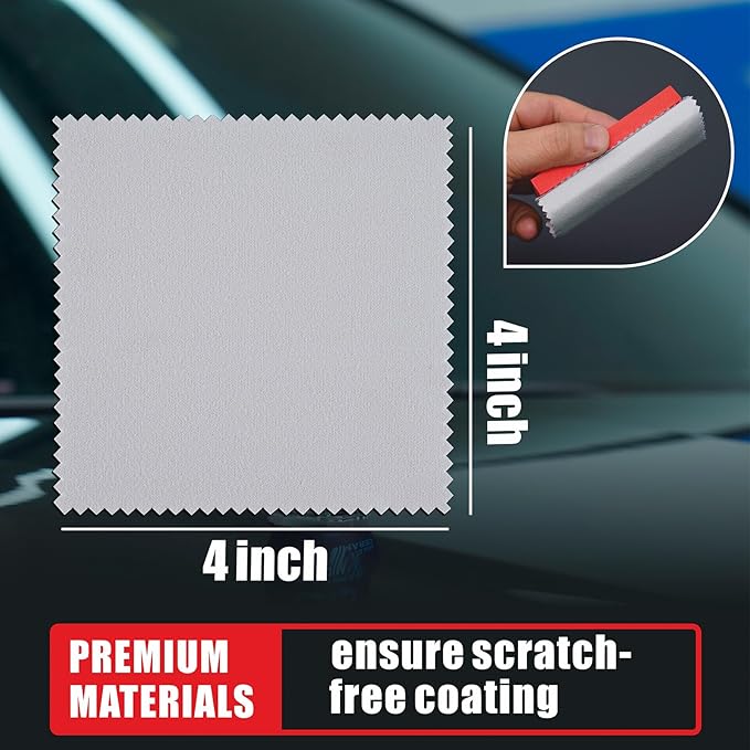 30 Count Suede Cloths for Applying and Leveling Coatings, Scratch-Free, Ultra Absorbent Microfiber for Ceramic Coating Application, Grey
