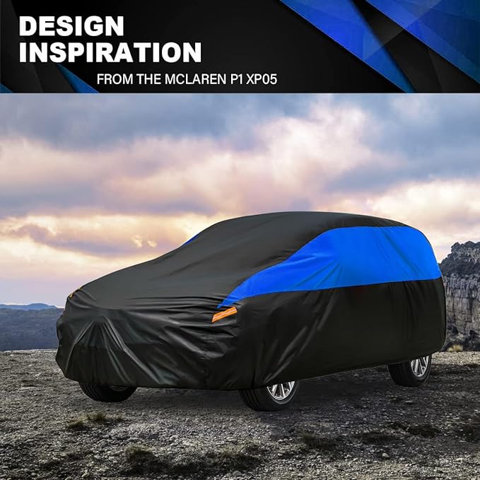 Mazda Car Cover Custom Fit Mazda 5 Waterproof All Weather, Lightweight Full Car Cover Outdoor Sun UV Rain Dust Snow Wind Protection.