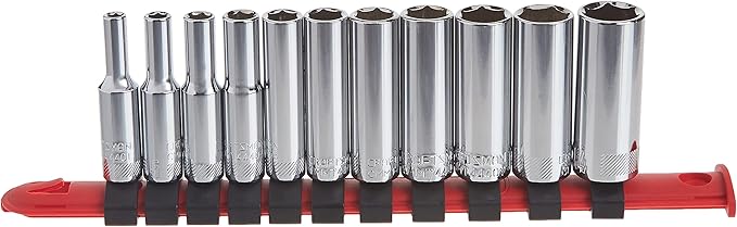 CRAFTSMAN Socket Set, Metric, 1/4" Drive, 6 Pt., 11Piece (CMMT12051)