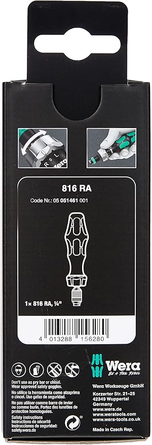 816 RA HAND-HELD BIT HOLDER WITH RATCHET FUNC.