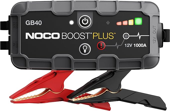 HOSA D5S-6 CAIG DeoxIT 5% Spray Contact Cleaner, 5 oz. & OCO Boost Plus GB40 1000 Amp 12-Volt UltraSafe Lithium Jump Starter Box, Portable Power Bank Charger