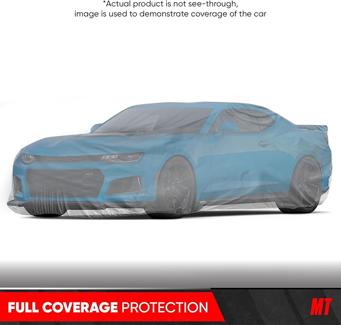 MotorTrend Custom Fit Car Cover for Chevrolet Camaro 2010-2020, All-Weather Protection for Cars Trucks & SUVs, UV Resistant Waterproof Scratch-Resistant, Vehicle Cover for Outdoor & Indoor