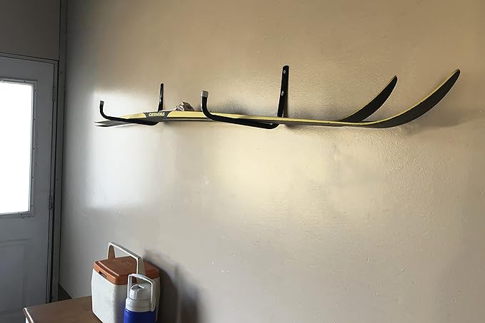 Shepherd Hardware 8091E Heavy Duty Steel 10-Inch Garage Storage Utility Hooks, 4 Pack, Black