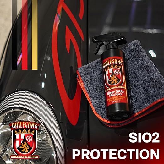 Wolfgang Concours Series Uber SiO2 Silica Spray | Hydrophobic Formula for High-Gloss Finish | Long-Lasting Protection & Easy Application | Enhances Shine & Paint Durability | WG-3500-FBA | 16 Oz