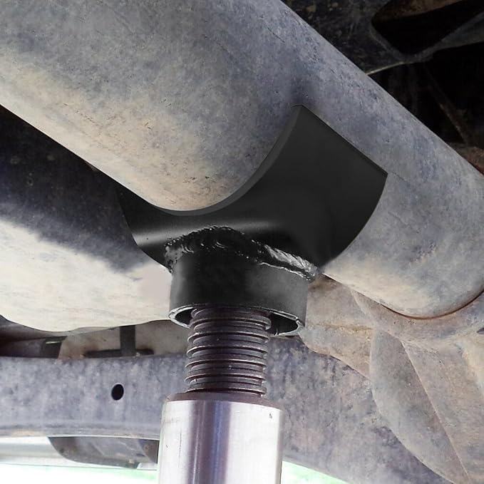 RYANSTAR RACING 4" Lifting Axle Saddle Axle Adapter Compatible with Hydraulic Jack Bottle Jack Floor Jack Made of Stell Black
